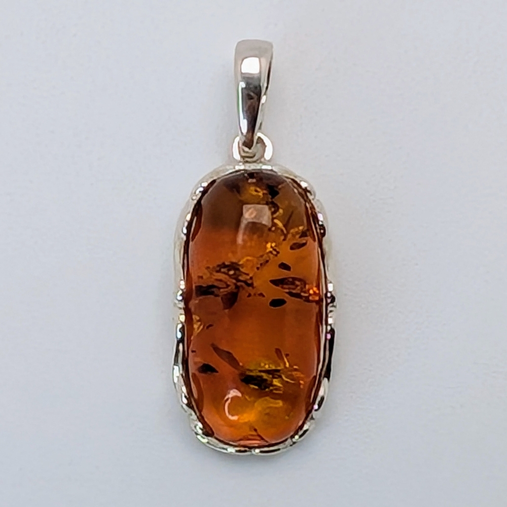 Baltic Amber S925 Sterling Silver Pendant